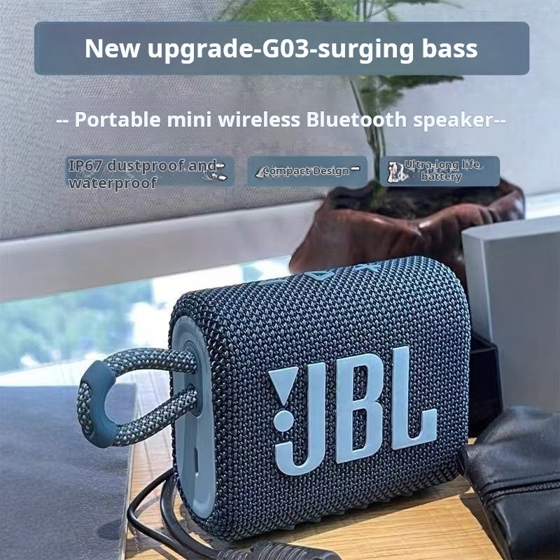 Loa Bluetooth JBL GO 3 Công Suất 4.2W Nghe Nhạc Tới 5h Chống Nước IP67 Kết Nối Bluetooth 5.1Loa Blue
