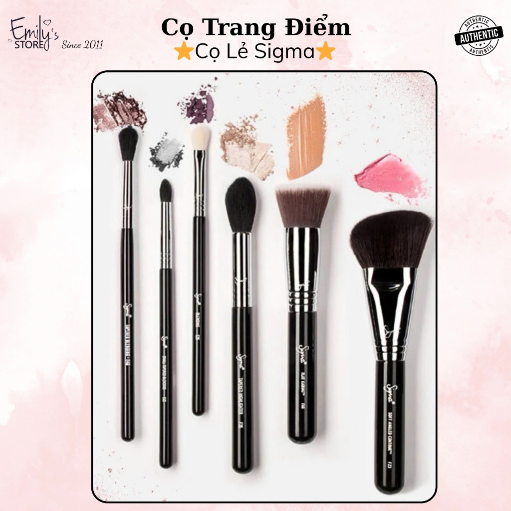 Cọ Lẻ Sigma Các Loại Trang Điểm Mặt Và Mắt. Cọ Trang Điểm. Cọ Mặt. Cọ Mắt. Makeup Brush