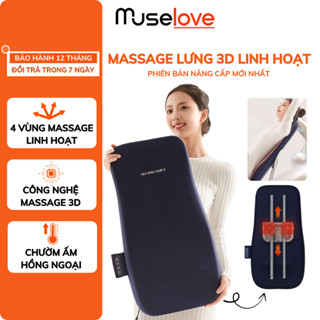 Máy Massage Lưng DELAX Mát Xa 3D Đa Điểm Linh Hoạt Chạy Dọc Lưng Cổ, Chườm Nóng Hồng Ngoại MSL04