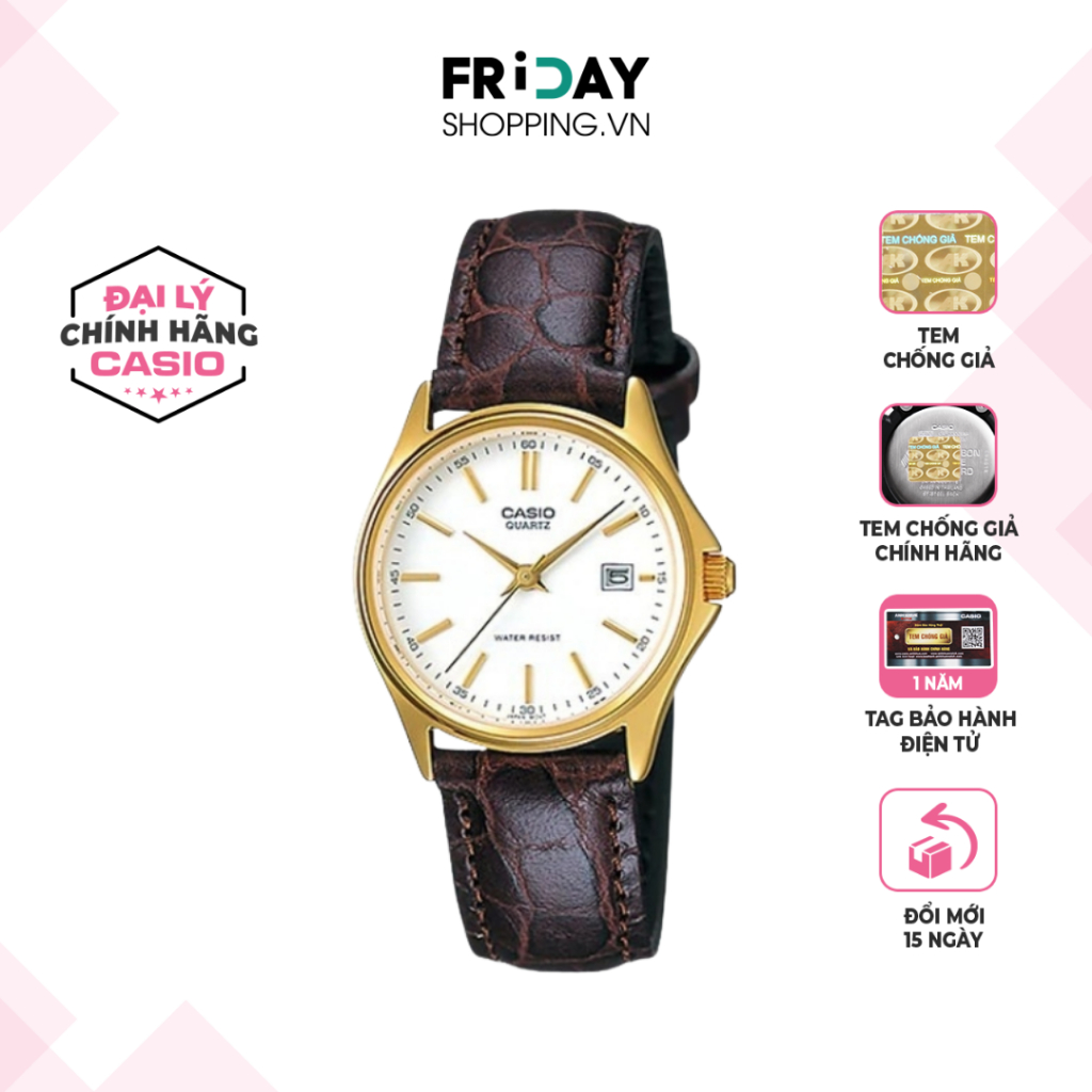 Đồng hồ Casio nữ LTP-1183Q-7ADF dây da chính hãng