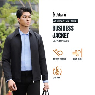  Áo Khoác Gió Nam Cao Cấp Vulcano Áo Khoác Hành Chính Cổ Bẻ 2 Lớp Chống Nước Cản Gió Giữ Ấm Jacket Công Sở 4001 