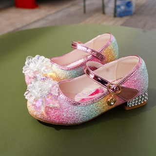 Giày công chúa ELSA đính đá pha lê cao gót size [23~36]