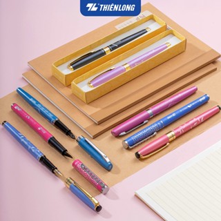  Bút máy luyện viết chữ đẹp Thiên Long thân kim loại phù hợp cho học sinh cấp 1 ngòi cải tiến trơn êm hơn 