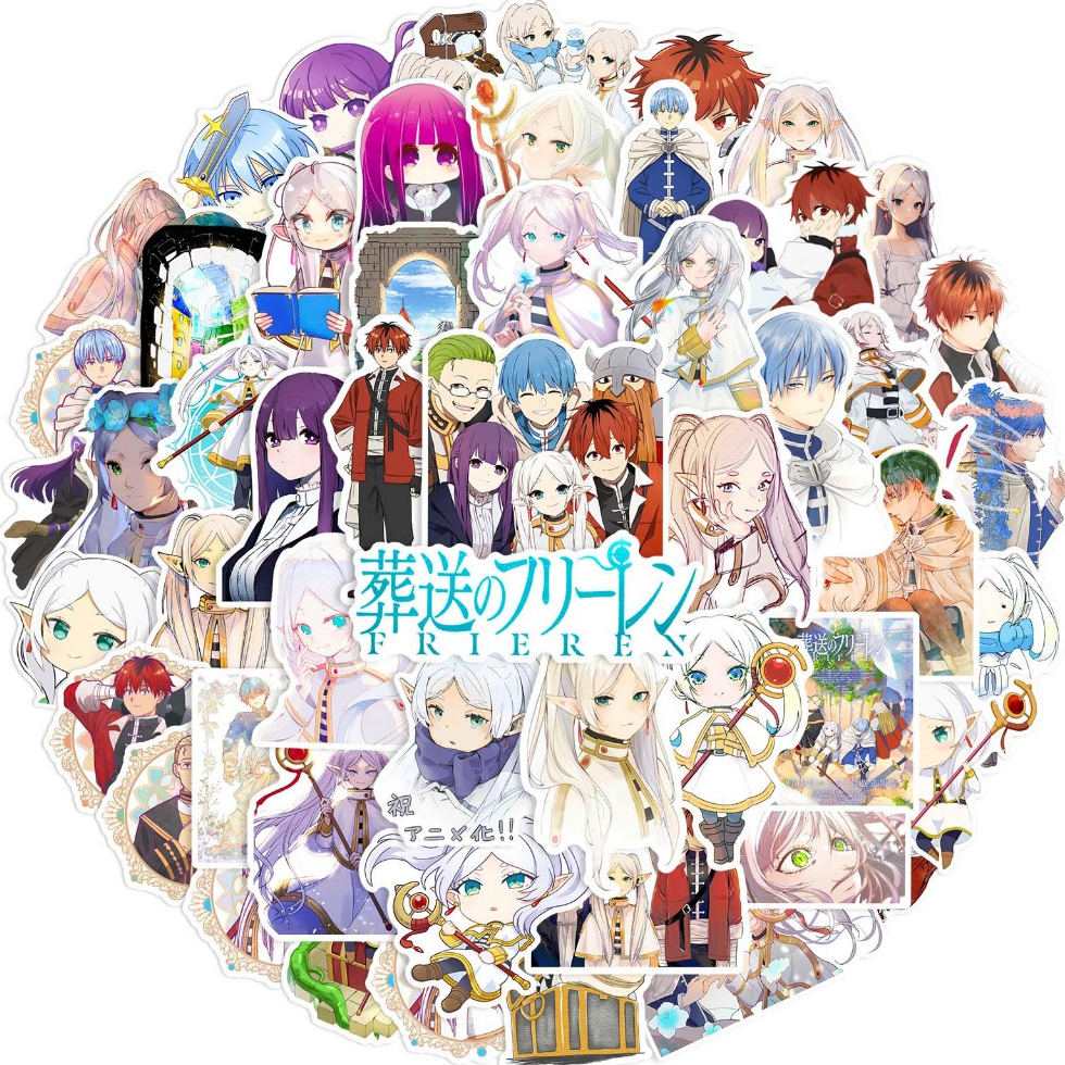 50 Hình Sticker Sousou No Frieren Pháp sư tiễn táng anime manga chống nước - DB.196