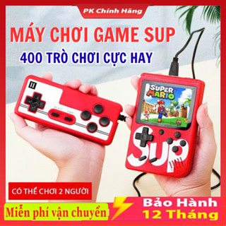 Máy chơi game cầm tay mini SUP Máy có sẵn 400 trò , Kết nối Tivi chơi 2 người - Máy chơi game điện tử 4 nút cao cấp tay