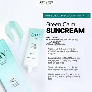   VHL x DIV  Kem Chống Nắng DIV Vitaroid Green Calm Dưỡng Ẩm Làm Dịu Da 50ml Tặng Kem Dưỡng Sáng DIV Vitamin B3 50g 