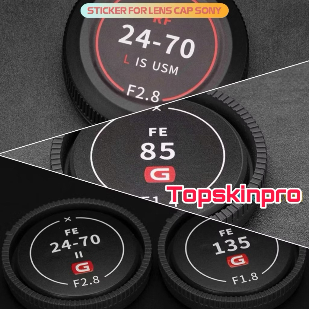 Sticker tem dán nắp máy ảnh và lens Sony A72, A73, A74, A7S III, 24-70, 70-200 GM...