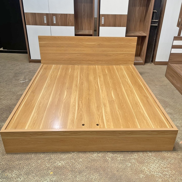 Giường Ngủ Gỗ  Giường Ngủ Gỗ MDF Phủ Melamine, GIƯỜNG GỖ CHO PHÒNG NGỦ