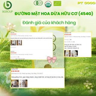Đường mật hoa dừa hữu cơ PT Coco Sugar 454g - 100% mật hoa dừa, Chứng nhận EU Organic, USDA