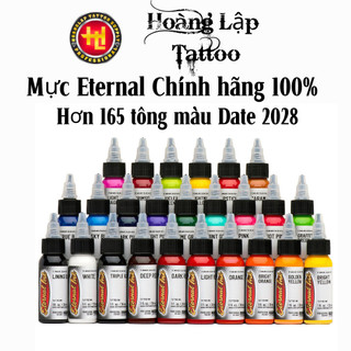  🎨 Full bảng MỰC XĂM ETERNAL INK 30 ML CHÍNH HÃNG USA - MÀU TƯƠI BÁM LÂU - HOÀNG LẬP TATTOO PHÂN PHỐI 