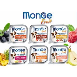 Monge Fresh - Pate Thức Ăn Uớt Bổ Dưỡng Nhiều Hương Vị Cho Chó 100g