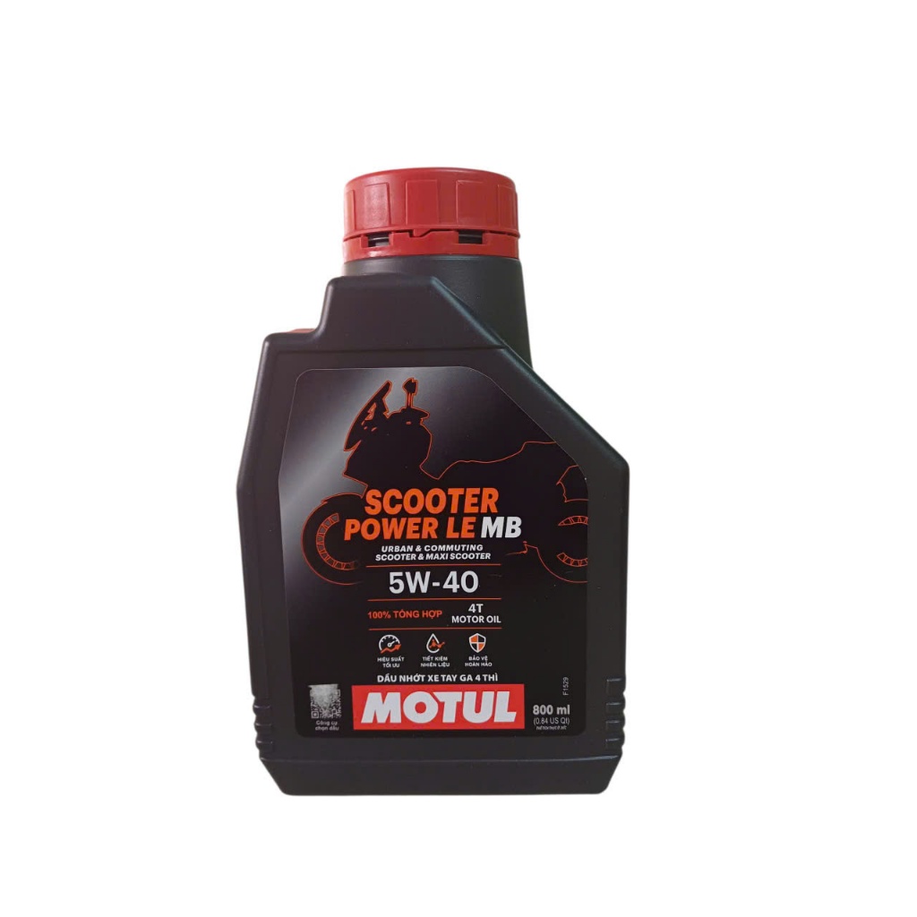 Dầu nhớt Motul Scooter Power LE 5W40 0.8L dành cho xe ga