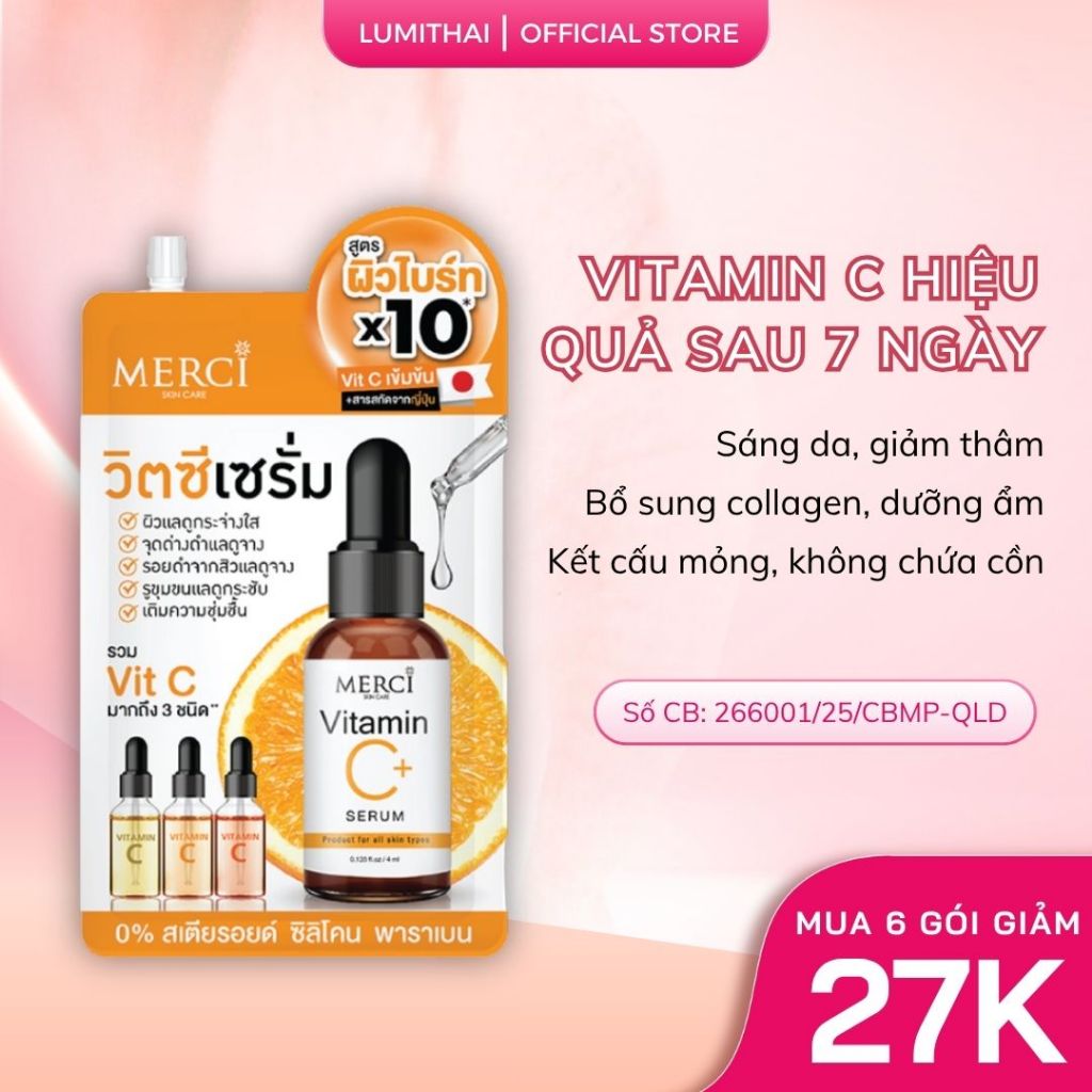Tinh chất Merci Skincare Merci Vitamin C Serum 4g