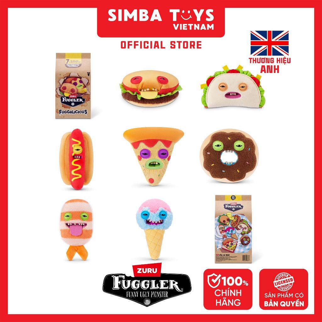 Đồ Chơi Sưu Tầm ZURU TOYS Fuggler Fuggalicious 9" 15751 Blind box - Simba Toys Vietnam