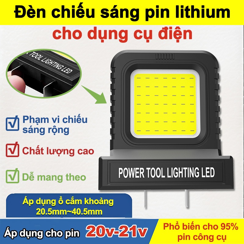 Đèn LED Đa Năng PINSEN Cổng Kích Thước Điều Chỉnh, Phù Hợp Mọi Loại Pin Lithium