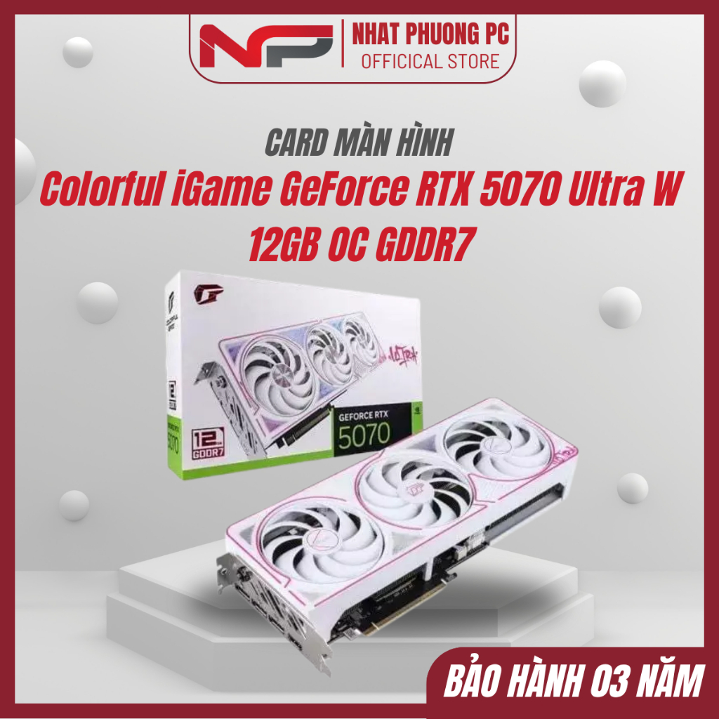 Card màn hình Colorful iGame GeForce RTX 5070 Ultra W 12GB OC GDDR7