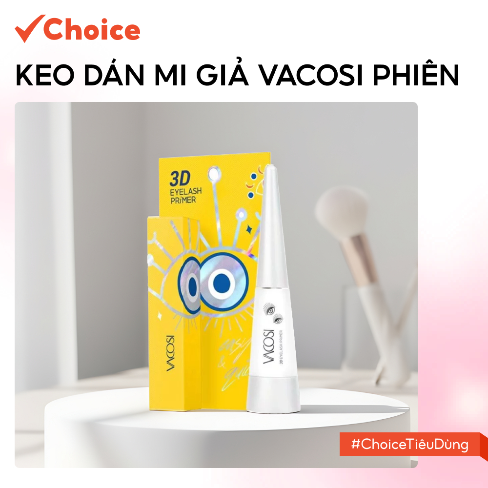   Choice  Keo Dán Mi Giả Vacosi FM1-1361-81 Phiên Bản Ngọc Trai 8mL - Eyelash 3D Primer 
