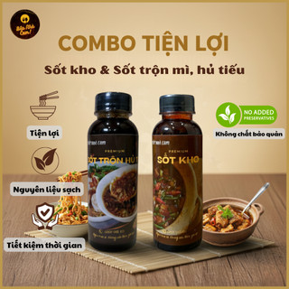   Combo  Sốt kho đa năng & Sốt trộn mì hủ tiếu - Gia vị nấu ăn tiện lợi chuẩn vị nhà làm Bếp Nhà Cam 
