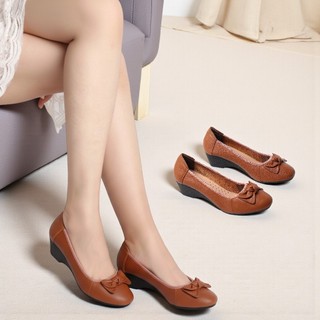 Giày Búp Bê Nữ Đế Xuồng 5cm Da Thật Pixie X461