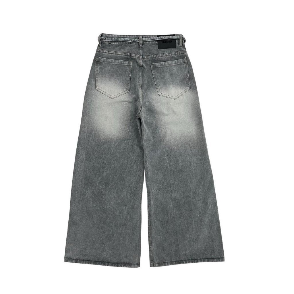LIGHT SMOKE LOOSE PLEAT - Quần jeans dây thừng 1340 | BigBuy360 - bigbuy360.vn