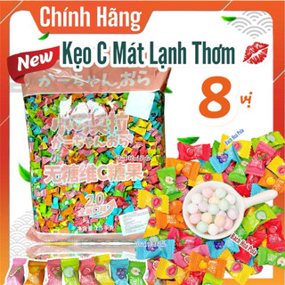  Mix 8 VỊ Mới- Kẹo Trái Cây The Mát Bạc Hà Thơm Miệng Kẹo Mini Mix Vị Hot Trend 