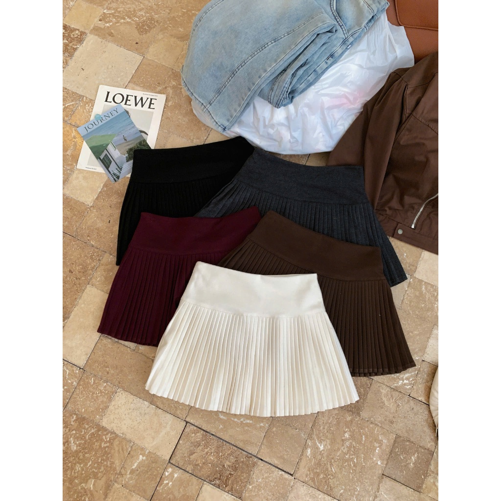 Chân váy dạ xếp ly có lớp lót bên trong - 29feb.closet - CV73 | BigBuy360 - bigbuy360.vn