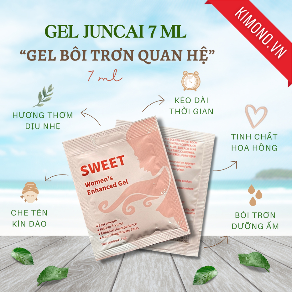 [QUÀ TẶNG] Gel bôi trơn Juncai Sweet gốc nước dạng túi 7ml