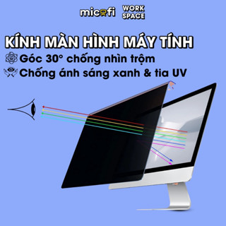 Tấm Kính Màn Hình Máy Tính Micofi, Miếng Dán Laptop, Tấm Bảo Vệ Che Màn Hình Chống Ánh Sáng Xanh Chống Nhìn Trộm