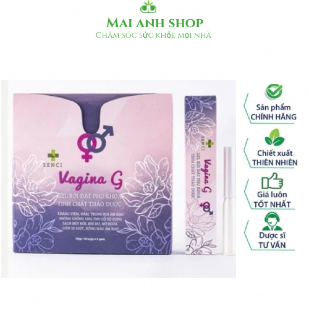 GEN BÔI ĐẶT PHỤ KHOA TINH CHẤT THẢO DƯỢC ( SENCI VAGINA G)