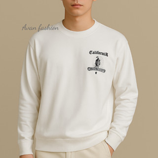  Áo thun tay dài nam nữ phôm rộng chất nỉ da cá tici mềm mại mặc quanh năm  se lạnh thu mặc kiểu  