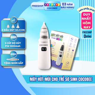Máy hút mũi cho bé COCOBEE, dụng cụ hút mũi cho trẻ sơ sinh cầm tay, 3 đầu hút mềm mai, an toàn không đau
