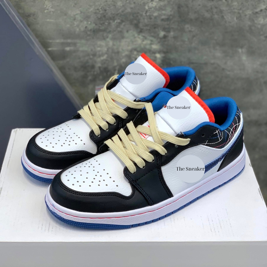 Giày Sneaker cổ thấp " Xanh Đen " Hottrend ,Giày thể thao đế cao su Đủ size Nam Nữ 36-43 Full Box+Billl