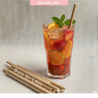 [100 ống/gói] Ống Hút Giấy KRAFT Dùng 1 Lần Size 6,8,12mm Thân Thiện, An Toàn Với Môi Trường