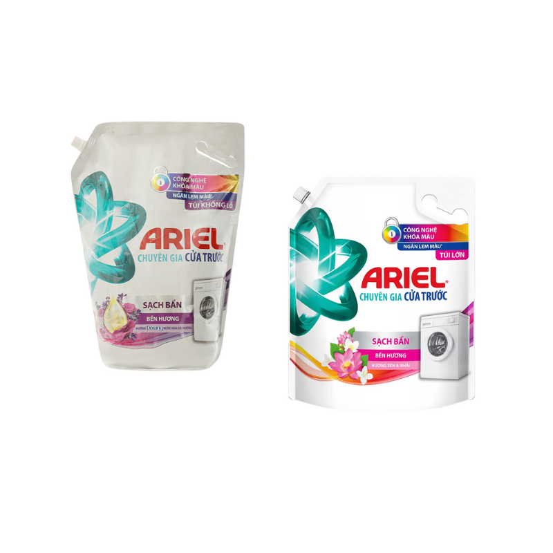 ARIEL Nước giặt cửa trước size siêu đại 3,7L hương sen nhài, hoa oải hương