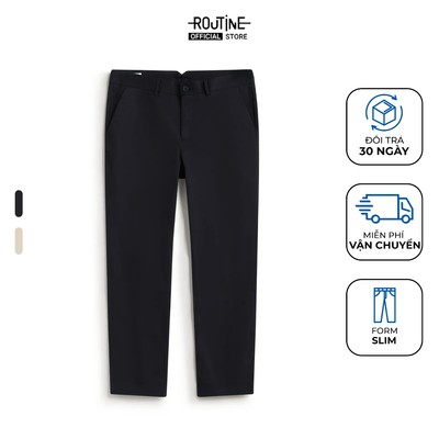 Quần Dài Kaki Nam Dobby Co Giãn Form Slim - Routine 10F25PCA015