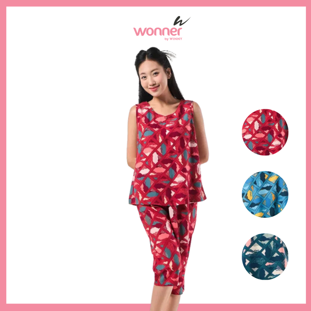 Đồ Bộ mặc nhà nữ sát nách quần ngố chất LanhWonner by Winny - 2MNLA23037S