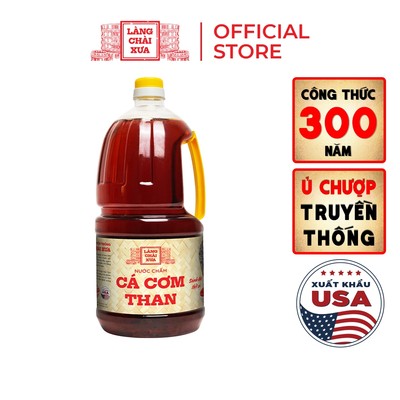 [Chai 2 lít - Tiết Kiệm] Nước Chấm Cá Cơm Than Đặc Biệt Thanh Dịu An Toàn Làng Chài Xưa Chai Nhựa