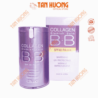 Kem nền BB Collagen Blemish Balm Cellio SPF40 PA+++ 40ml – che phủ khuyết điểm dưỡng da sáng mịn chống nắng hiệu quả 