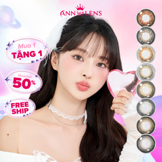  Lens 1 Ngày AnnLens  ĐỘ ẨM CAO  10 Màu Đủ Độ Cận  1 cặp  - Lens Nội Địa Hàn Quốc 