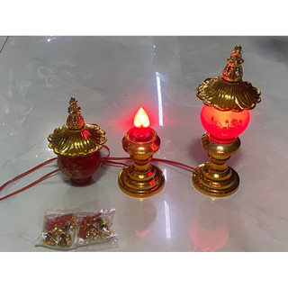ĐÈN THỜ PHÁT TÀI 24CM CÓ DÂY TREO(MỘT CẶP)