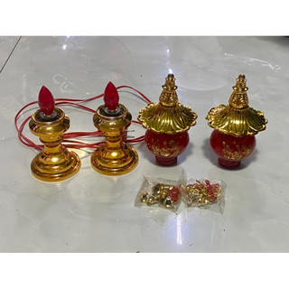 ĐÈN THỜ PHÁT TÀI 24CM CÓ DÂY TREO(MỘT CẶP)