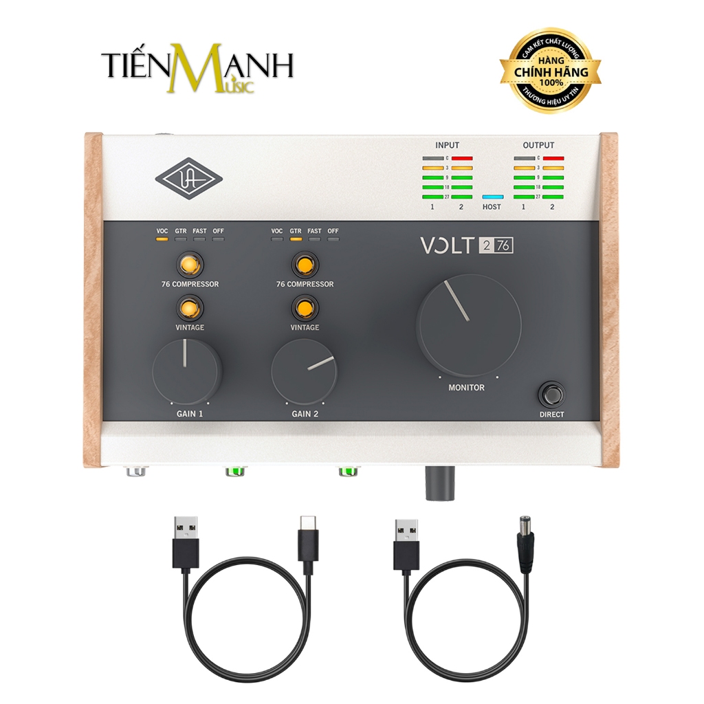 [Chính Hãng] Sound Card Thu Âm Thanh Universal Audio UA Volt 276 - USB Soundcard Audio Interface Vol
