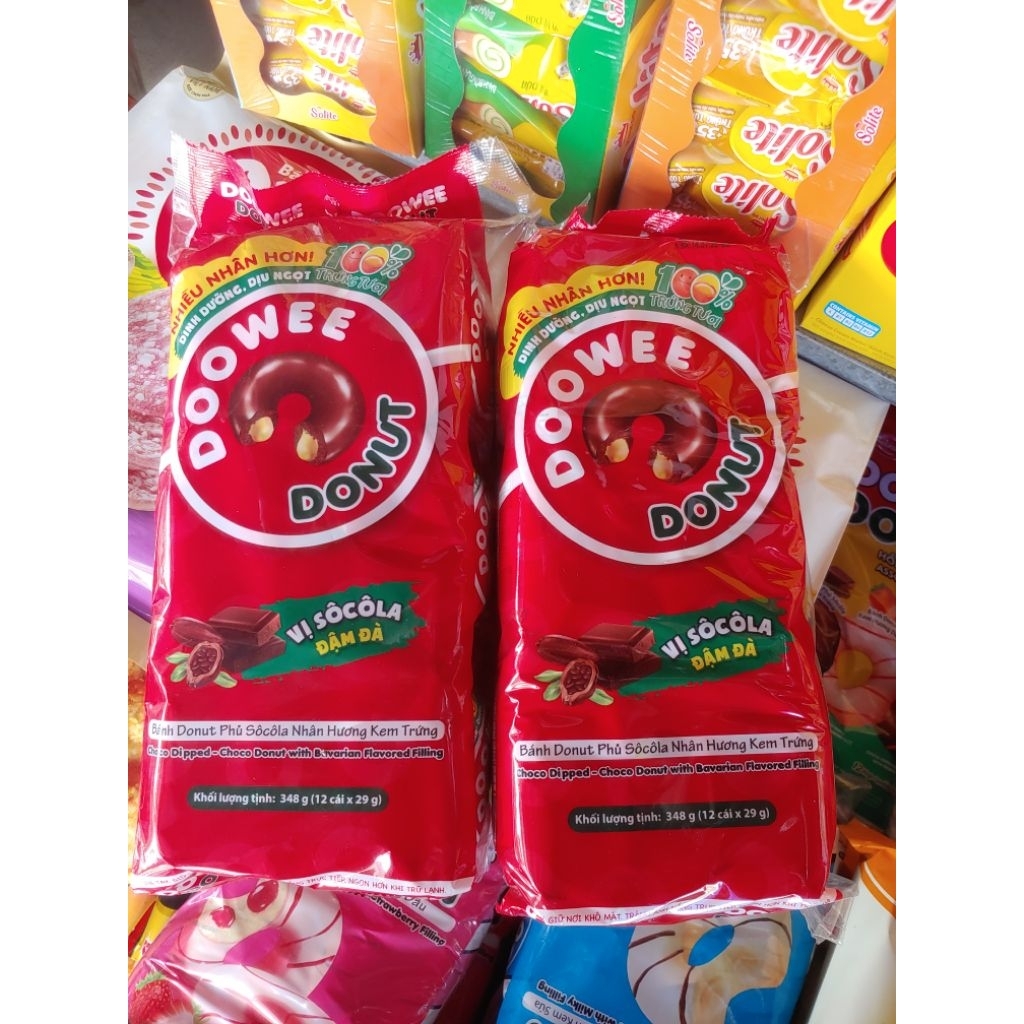 DOOWEE DONUT VỊ SOCOLA VỊ ĐẬM 348gr