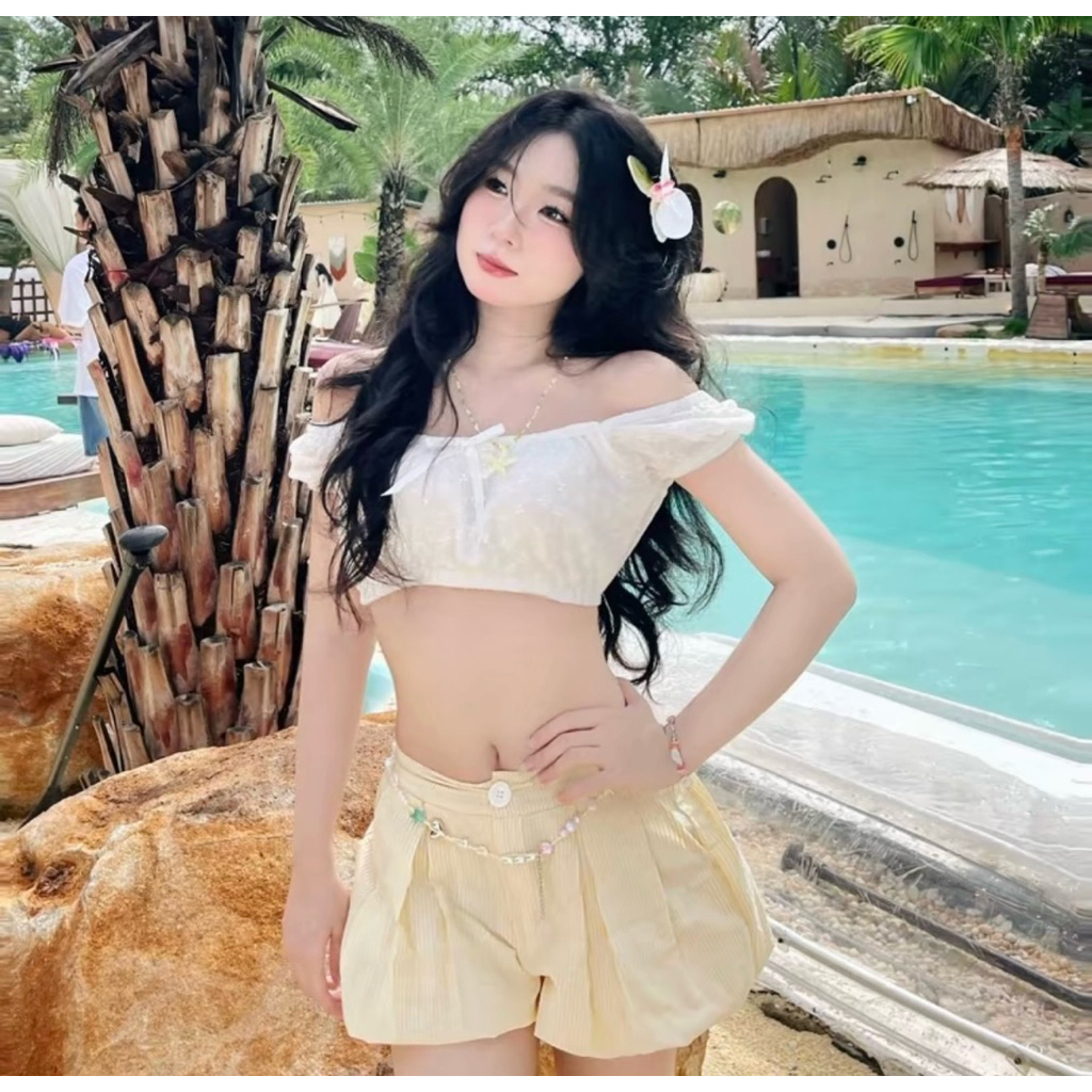 [Tặng 1 đai + 1 buộc tóc] [KHOÁ KÉO THẬT] Quần Bí Xinh, Quần bí xinh, quần bí xinh. | BigBuy360 - bigbuy360.vn