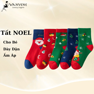  Set 10 đôi tất noel cao cổ vớ cho bé trai bé gái họa tiết christmas dễ thương 1-12 tuổi làm quà tặng giáng sinh 