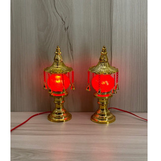 ĐÈN THỜ PHÁT TÀI 24CM CÓ DÂY TREO(MỘT CẶP)