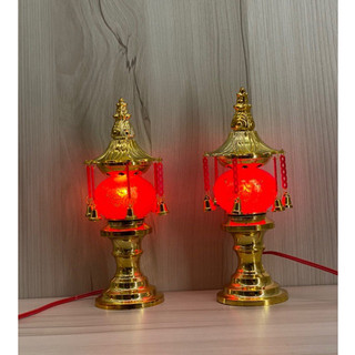 ĐÈN THỜ PHÁT TÀI 24CM CÓ DÂY TREO(MỘT CẶP)