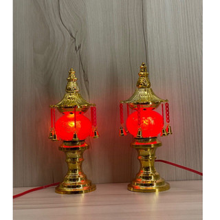 ĐÈN THỜ PHÁT TÀI 24CM CÓ DÂY TREO(MỘT CẶP)