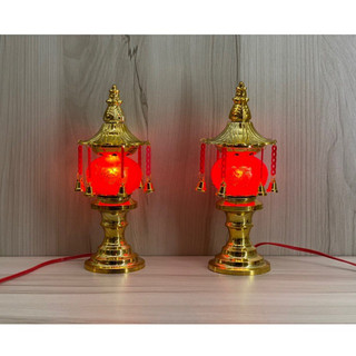 ĐÈN THỜ PHÁT TÀI 24CM CÓ DÂY TREO(MỘT CẶP)