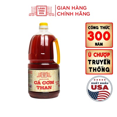 [Chai 2 lít - Tiết kiệm] Nước Chấm Cá Cơm Than Làng Chài Xưa chai nhựa Đặc Biệt Thanh Dịu An toàn